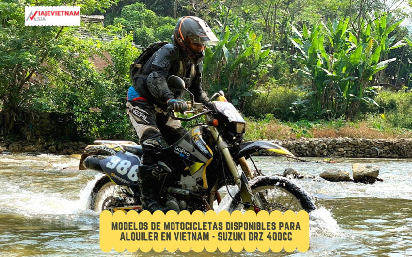 Modelos de motocicletas disponibles para alquiler en Vietnam - Suzuki DRZ 400 cc